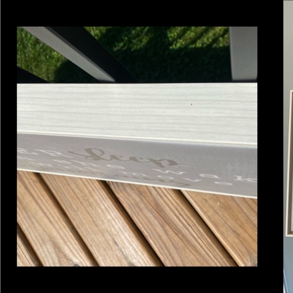 Wood Frame Whitewash Canvas Art woman/ girl Bedroom Wall Deco Art Grayish/purple - Picture 4 of 6